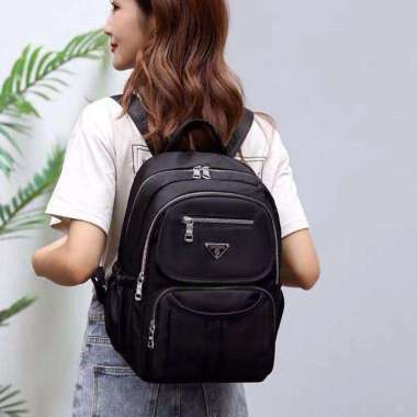 Tas Ransel Laptop Chibao 0842 Wanita Sekolah CB 0842 Ransel Hitam