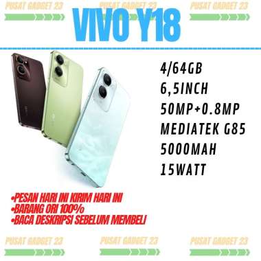 VIVO Y18 RAM 4/64 GARANSI RESMI Blue