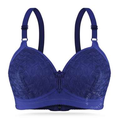 Wimiu BH Bra Jumbo Wanita Tanpa Kawat Cup D Jumbo Motif Depan Brukat Beha Be Ha Besar Woman Women 10