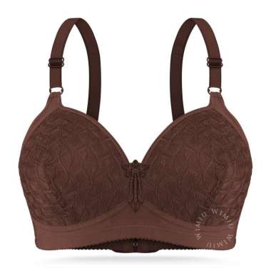 Wimiu BH Bra Jumbo Wanita Tanpa Kawat Cup D Jumbo Motif Depan Brukat Beha Be Ha Besar Woman Women 10