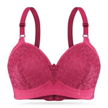 Wimiu BH Bra Jumbo Wanita Tanpa Kawat Cup D Jumbo Motif Depan Brukat Beha Be Ha Besar Woman Women 10