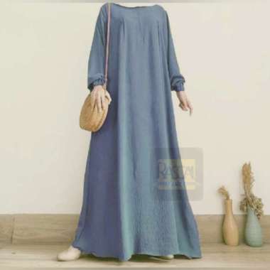 Daster Polos Gamis Busui Friendly Crinkle Airflow Wanita