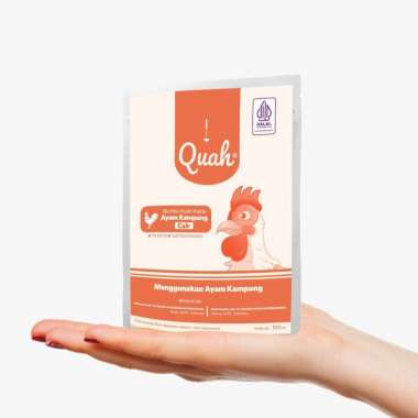 Kaldu Cair Ayam Kampung Organik dari Ayam Natural poultry - Quah (100ml)