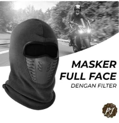 Masker Kupluk Full Face Filter Motor / Motorcycle Ninja Head Helm Mask