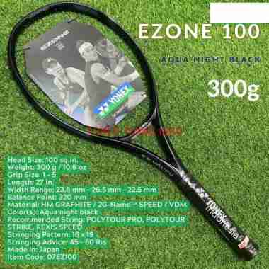 Yonex EZONE 100 300g Aqua night black - racket tennis EZONE 100