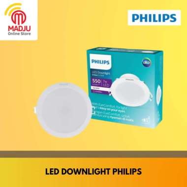 PHILIPS DOWNLIGHT ERIDANI G3 LED6 D100 DL190B 7 Watt 865 WH - LED Downlight Round / Bulat SNI