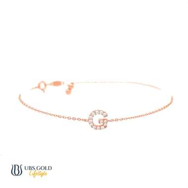 UBS Gold Gelang Emas Alphagiv G - Kgv7081 - 17k Adj 18cm-Rose Gold