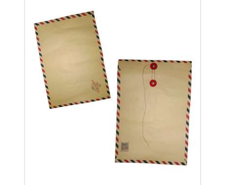 dhio-1pcs Amplop Coklat Tali Amplop Lamaran Kerja