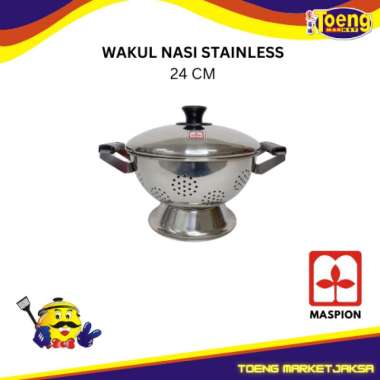 WAKUL NASI STAINLESS /TEMPAT NASI 24 CM YASAKI SS MASPION