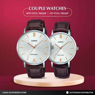 Jam Tangan Couple Casio MTP-VT01L-7B2UDF x LTP-VT01L-7B2UDF