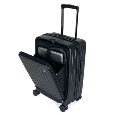 Navy Club Emerald Koper Hardcase PC - 4 Roda Putar TSA Lock - Size 20 Inch Black