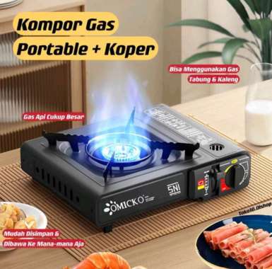 Kompor Gas Portable 2in1 Kompor 1 Tungku Gas Kompor Portable 2 Fungsi