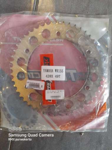 Gir Belakang Yamaha WR155 Ukuran 49