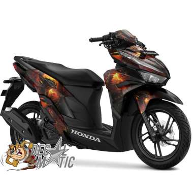 Decal Vario125 NEW Full Body Stiker Full Body Motor Honda Vario 125 New 2023 2024 - Black Dragon Dof
