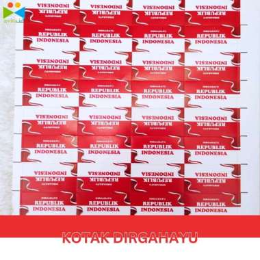 1 Lembar Stiker Pipi Bendera Indonesia / Stiker pipi merah putih / stiker 17 Agustus / stiker bender
