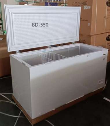 Crown BD-550 Chest Freezer - Box Pendingin 550 Liter Putih - Lemari Pendingin - Freezer Box untuk Ma
