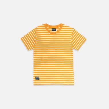 Tshirt/ Kaos Anak Laki/ Rodeo Junior Stripe Basic Tshirt 4 tahun Cream