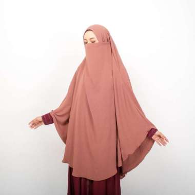 Ziyah.id - French Khimar NonPad Jumbo Daily Karet Kancing XL Milo