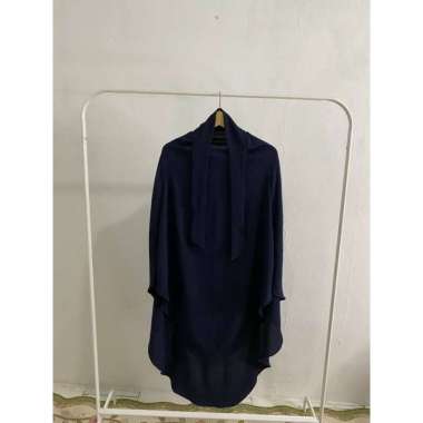 Ziyah.id - French Khimar NonPad Jumbo Daily Karet Kancing XL Navy