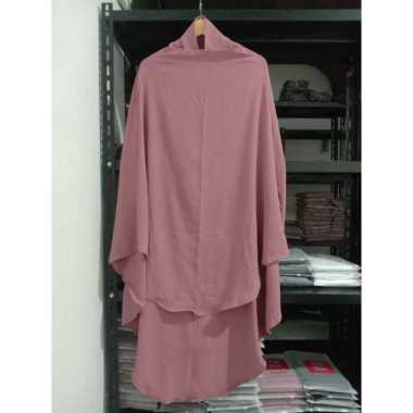 Ziyah.id - French Khimar NonPad Jumbo Daily Karet Kancing XL Camel
