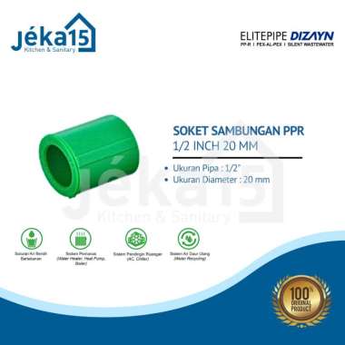 DIZAYN SOKET SAMBUNGAN PPR 1/2 INCH 20 MM