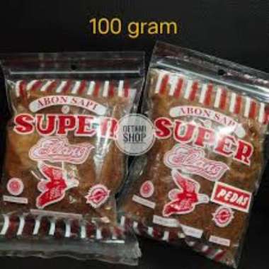Abon Sapi Asli Boyolali Cap Elang 100gram Pedas