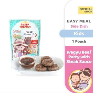 Resep Roemah Wagyu Beef Patty With Steak Sauce/ Kids / No MSG Beef Patty