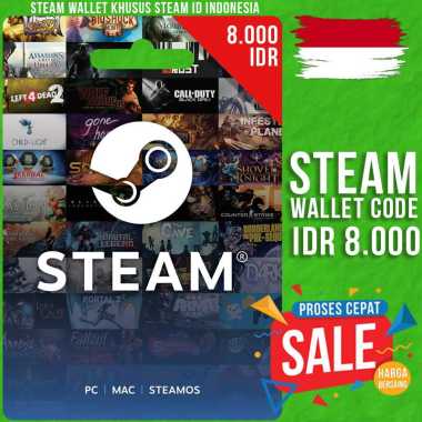 Steam Wallet Code IDR 8.000 Voucher Steam