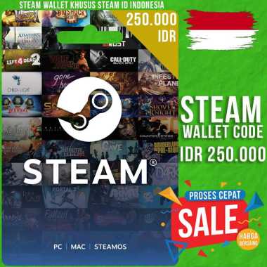 Steam Wallet Code IDR 250.000 Voucher Steam