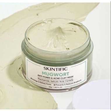 SKINTIFIC MUGWORT ANTI PORES & ACNE CLAY MASK