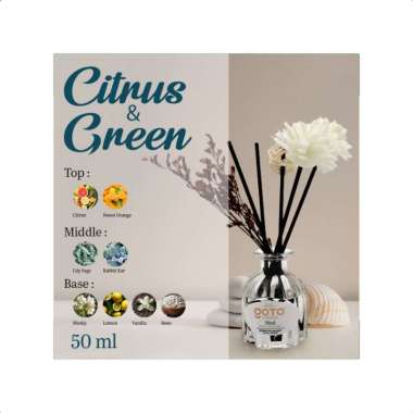 Goto Firuze Reed Diffuser Pengharum Pewangi Ruangan Kamar Aromatherapy 50ML CITRUS