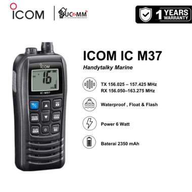 Icom M37 VHF HT Marine Waterproof & Floating