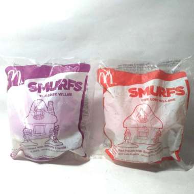 Rumah Smurf The Lost Village Happy Meal Mcdonald Mcd House Home Toys