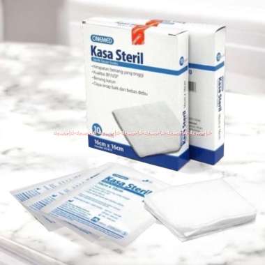 Onemed Kasa Steril 16cm 10pouch Kain Kasa Perban Kassa Kerapatan Benang Yang Tinggi One med Untuk Pe