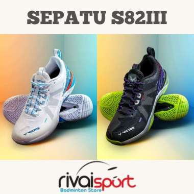 Sepatu Badminton Victor S82III / S82 III 38 Black