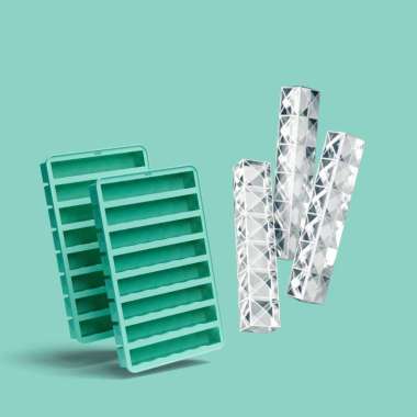 [BEST SELLER] Zoku Prism Bottle Ice Mold - Cetakan Es Batu Unik, Cetakan Es Batu Silicon, Cetakan Es