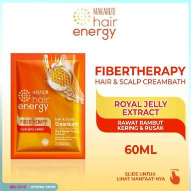 Makarizo Hair Energy Fibertherapy Hair & Scalp Creambath Royal Jelly 60 ml
