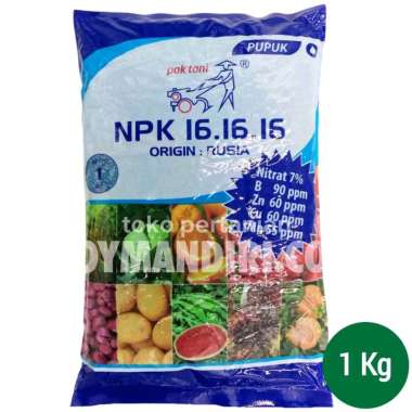 PUPUK NPK PAK TANI 16-16-16 BIRU 1 KG