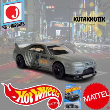 Hotwheels Mobil Balap Sedan Nissan Skyline GT-R (BCNR33) R33 Godzilla Abu Lot N 2024 HW J-Imports