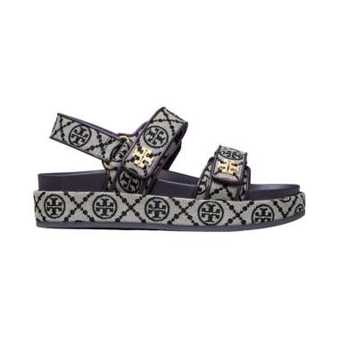 Tory Burch T Monogram Kira Sport Sandal Perfect Navy 7 Blue