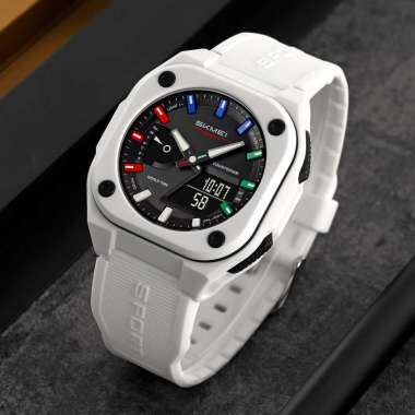 Jam Tangan Pria Analog Digital SKMEI 2328 White Water resist 30m
