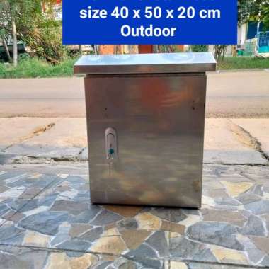 Box Panel Listrik Stainless Outdoor size 40 x 50 x 20 cm