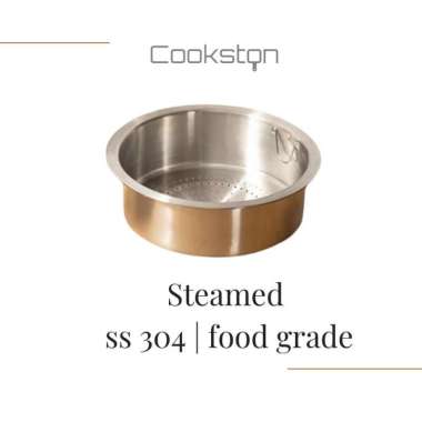 COOKSTON POT 5 L Rice Cooker Low Carbo Steinless Steel SUS 304 STEAMED