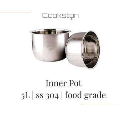 COOKSTON POT 5 L Rice Cooker Low Carbo Steinless Steel SUS 304 INNER POT
