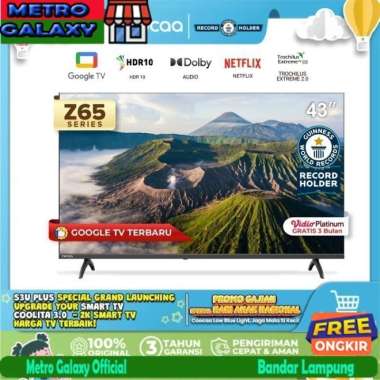 NEW COOCAA 43 inch GOOGLE TV-2K LED-TV (COOCAA 43Z65) Include Antena