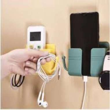 Holder HP Handphone Henpon Remot tempel dinding rak dinding multifungsi gantungan pegangan bracket H
