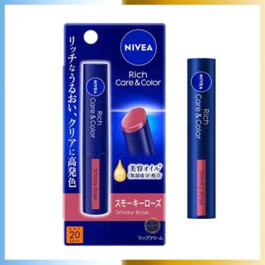 Nivea Rich & Care Color Lip Balm All Variant Original SPF 20 PA++ Smoky Rose