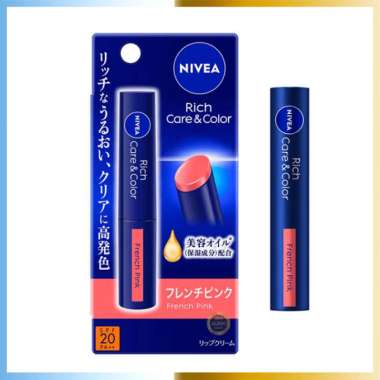 Nivea Rich & Care Color Lip Balm All Variant Original SPF 20 PA++ French Pink