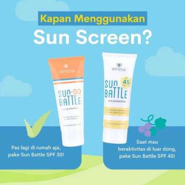 EMINA SUN Protection SPF30 PA+++ 60ml 23ml Mini / Sun Battle SPF45 PA+++ 30ml / Skin Buddy / Sunscre