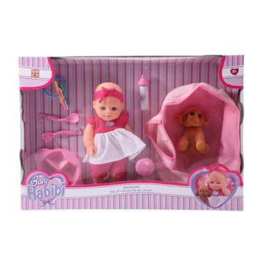 Mainan Boneka Emco Baby Habibi Journey Set